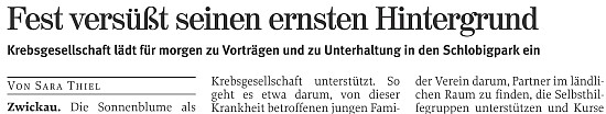 Artikel in der Freien Presse vom 02.09. 2010